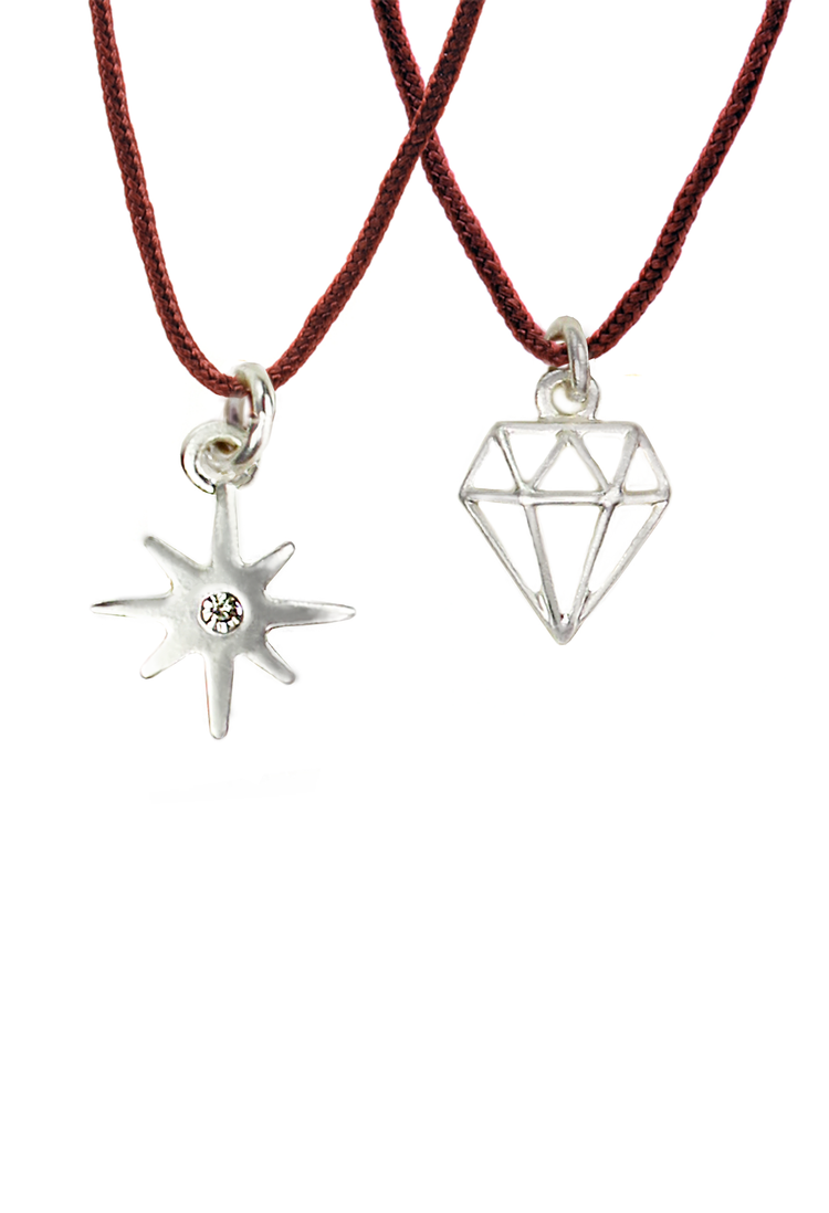 Friendship Necklace - Silver - SPARKLE/DIAMOND