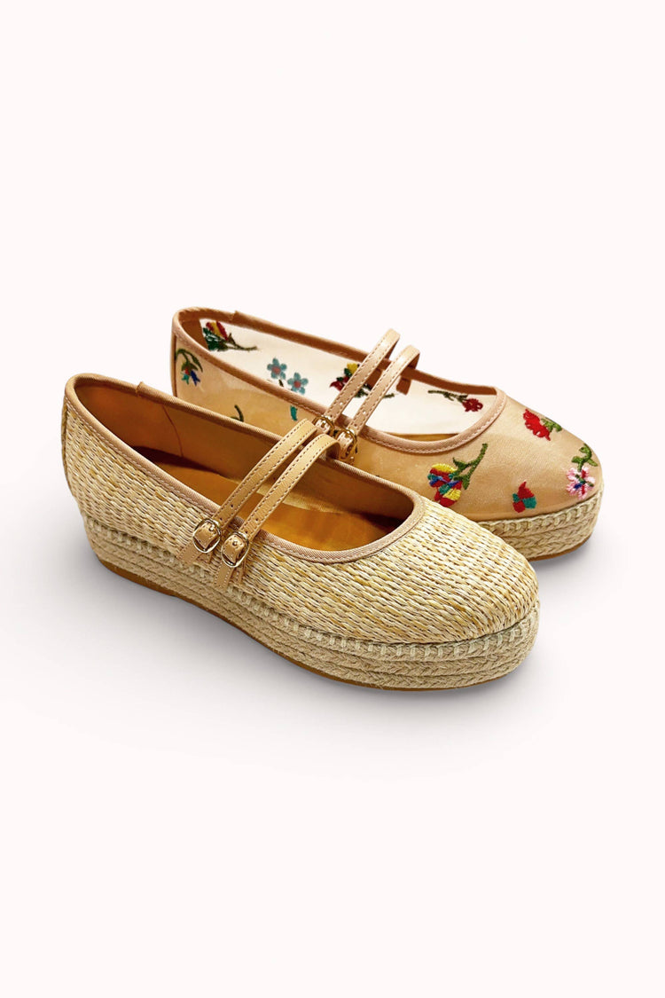 TULUM-05 MARY JAE FLAT WITH LOW ESPADERILL PLATFORM BOTTOM