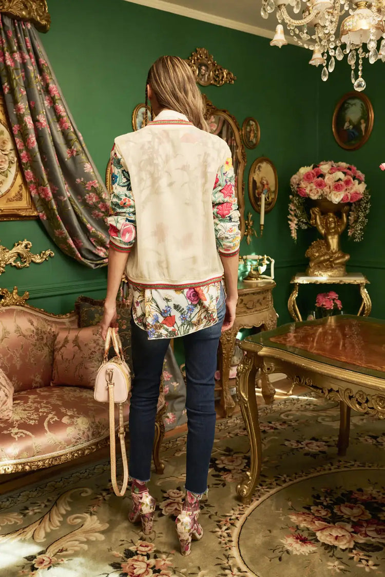Bellezza Embroidered Bomber Jacket