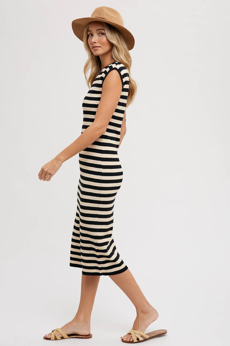 Striped Tank Midi Dress