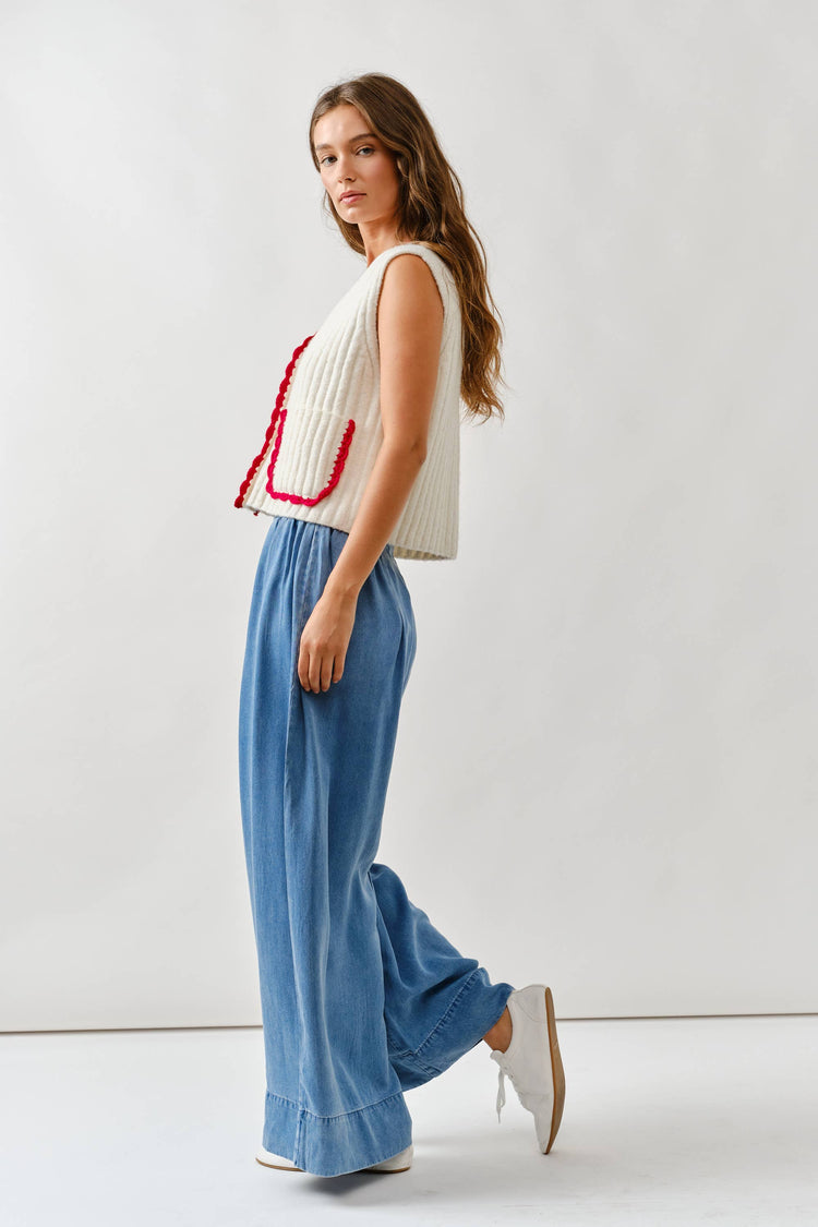 SMOCKING WAIST SUPER SOFT WIDE PANTS