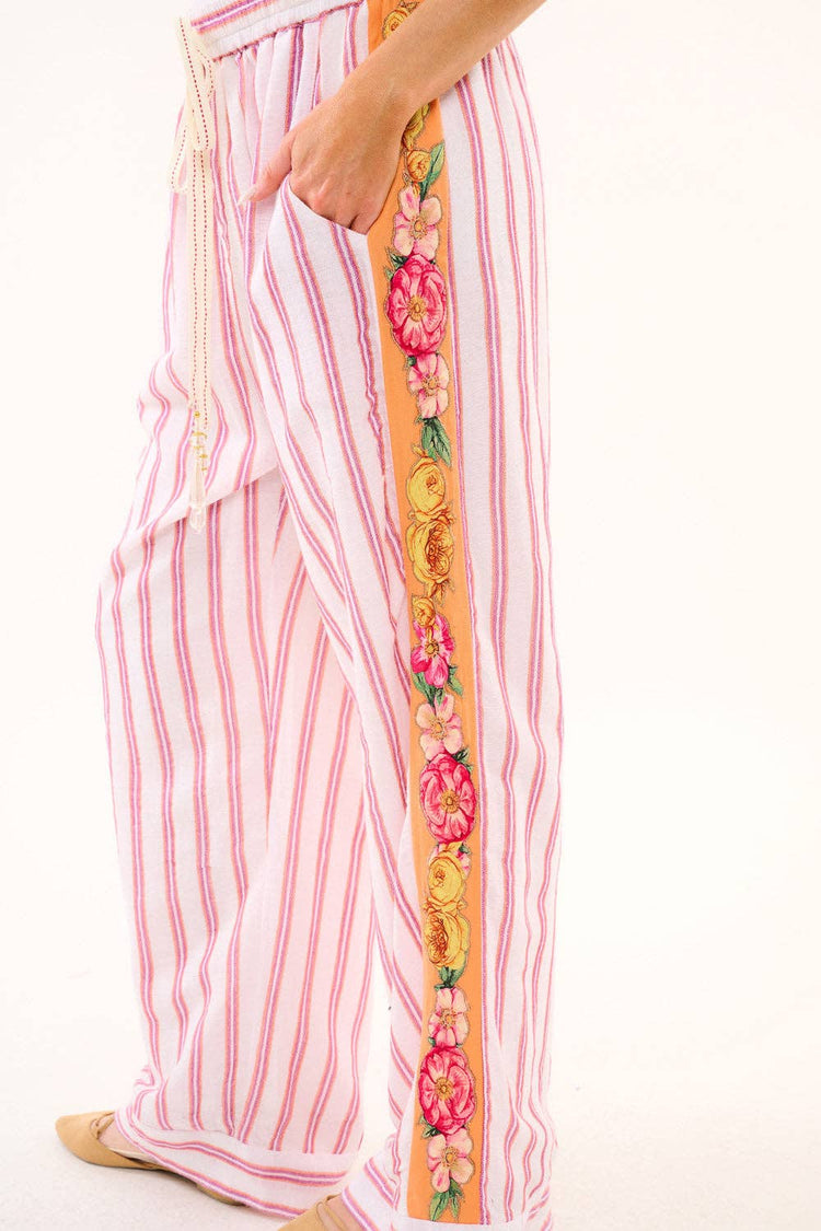 Birth of Venus Pants | Striped Pants | Wide Leg Pants
