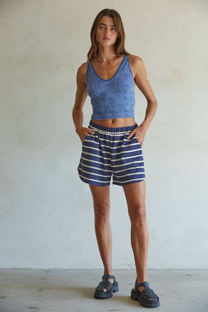 Knit Modal Nylon Spandex Seamless Jacquard Tank