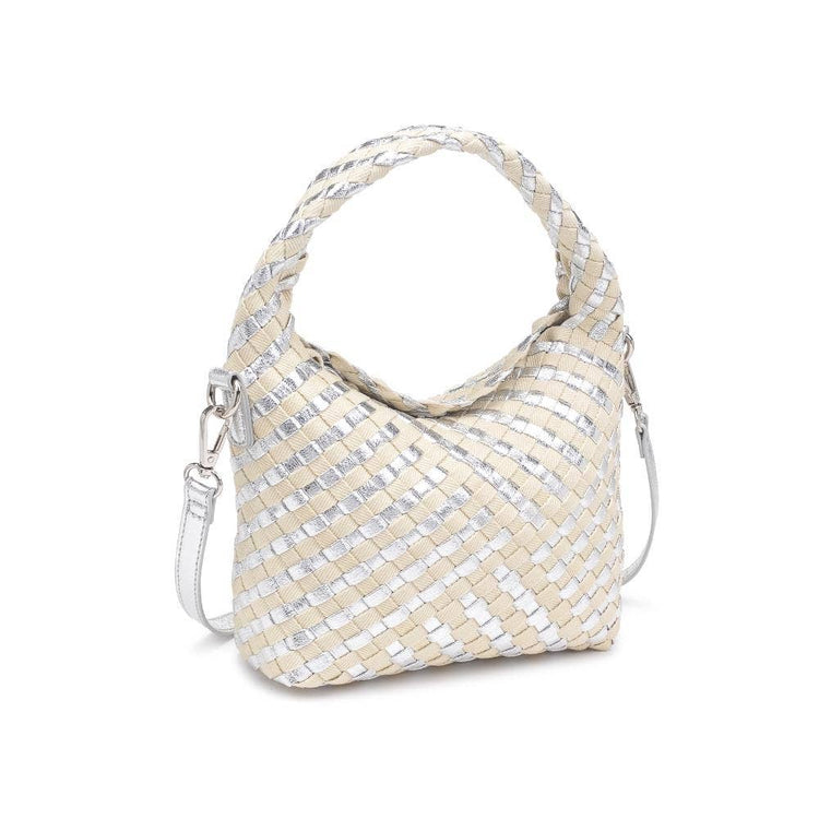 Jessamine Woven Mixed Material Crossbody