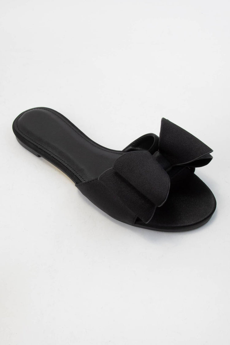 Tizzy - Double Loop Ribbon SLip On Sandal