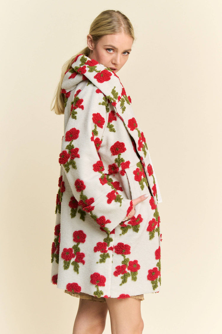 Floral Hooded Jacket