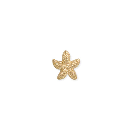 Coastal Charm Gold Starfish Post Earrings