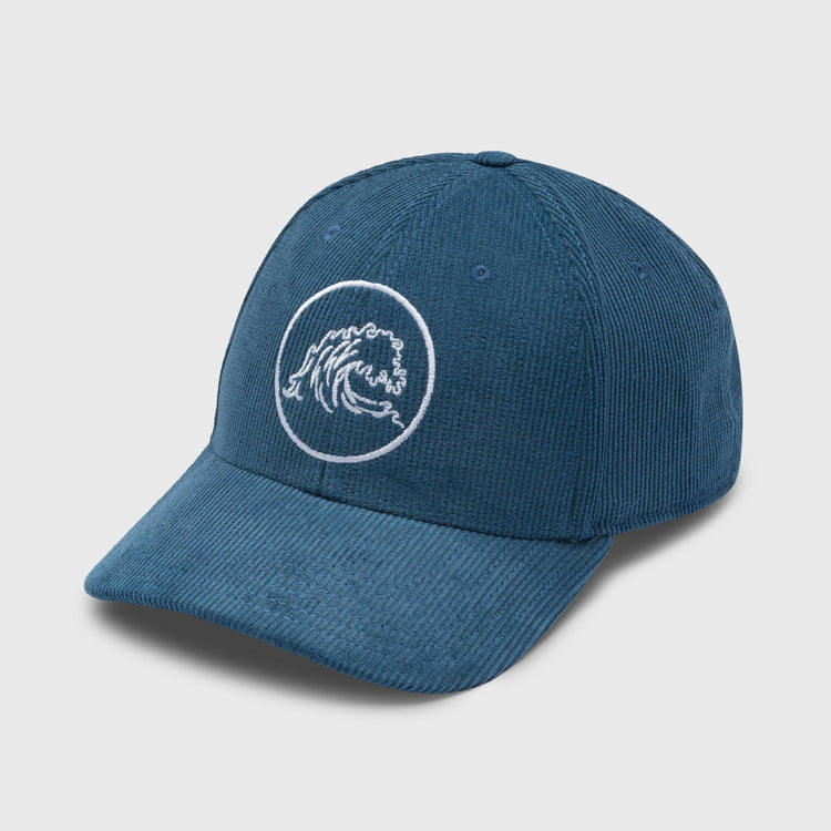 Corduroy classic embroidered patch cap