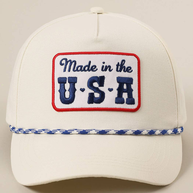 Made in the USA Embroidery Patch Trucker Hat