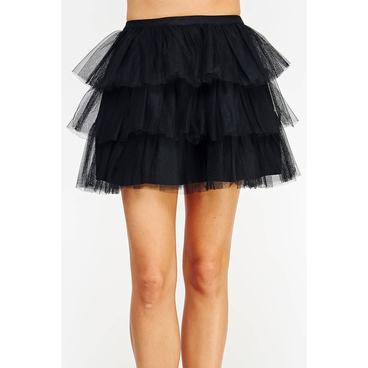 Tulle Frills Mini Skirt