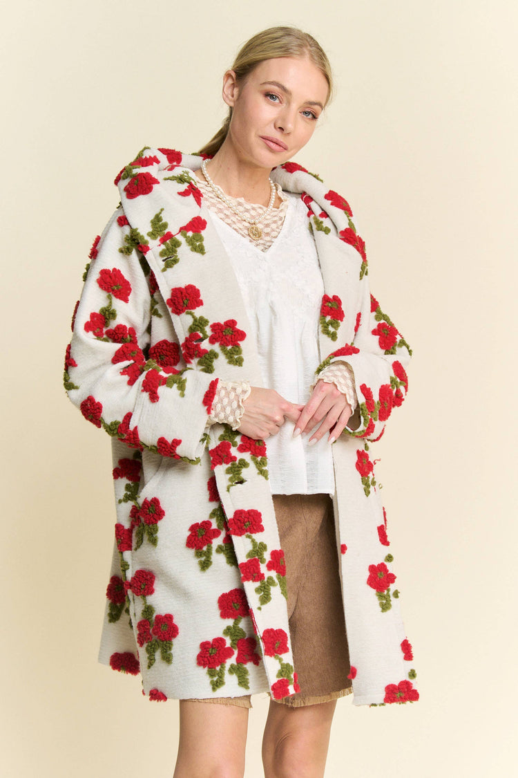 Floral Hooded Jacket