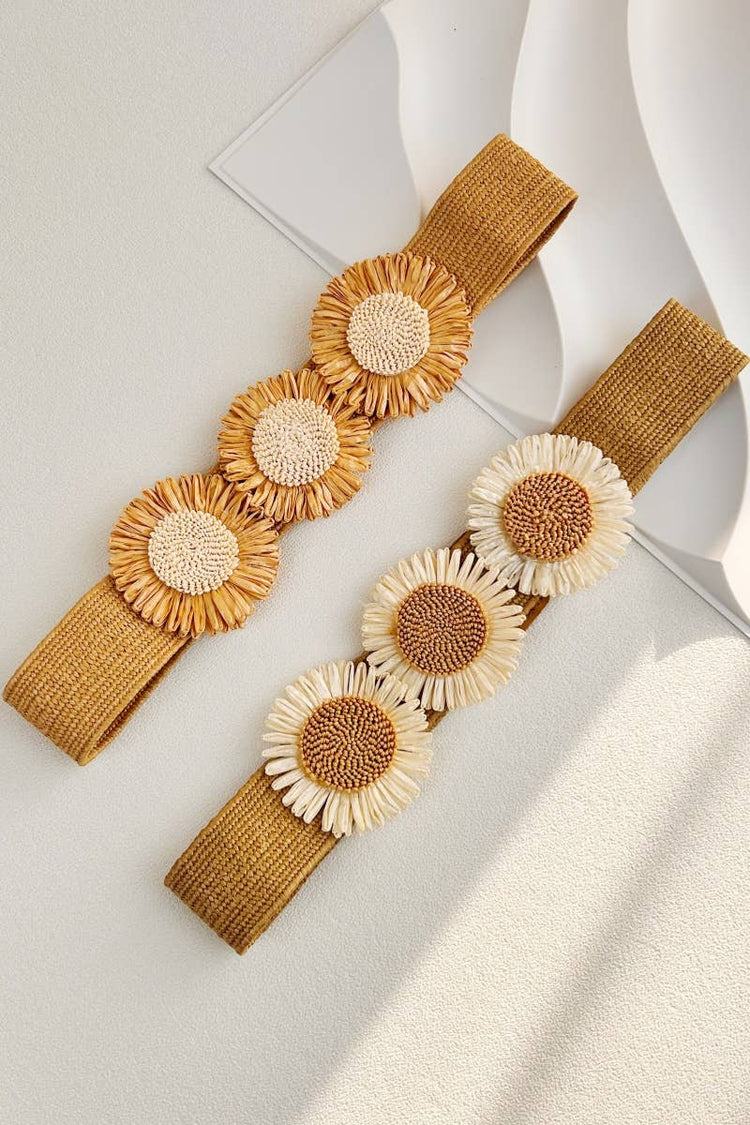 Bohemian Elastic Daisy Flower Belt - Free Spirit Chic