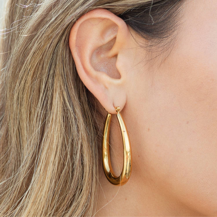 Large Latchback Hoops, Water Resistant