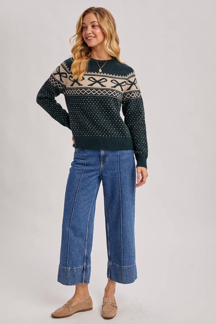 FESTIVE HOLIDAY KNIT SWEATER
