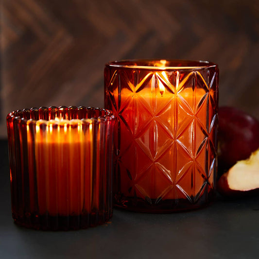 Apple Cider Candle In Small Decorative Glass 7oz Ctn.6