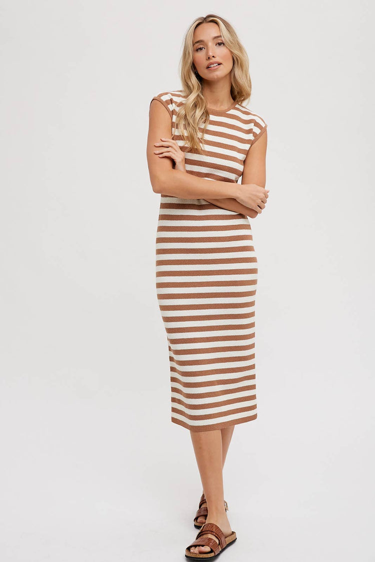 Striped Tank Midi Dress