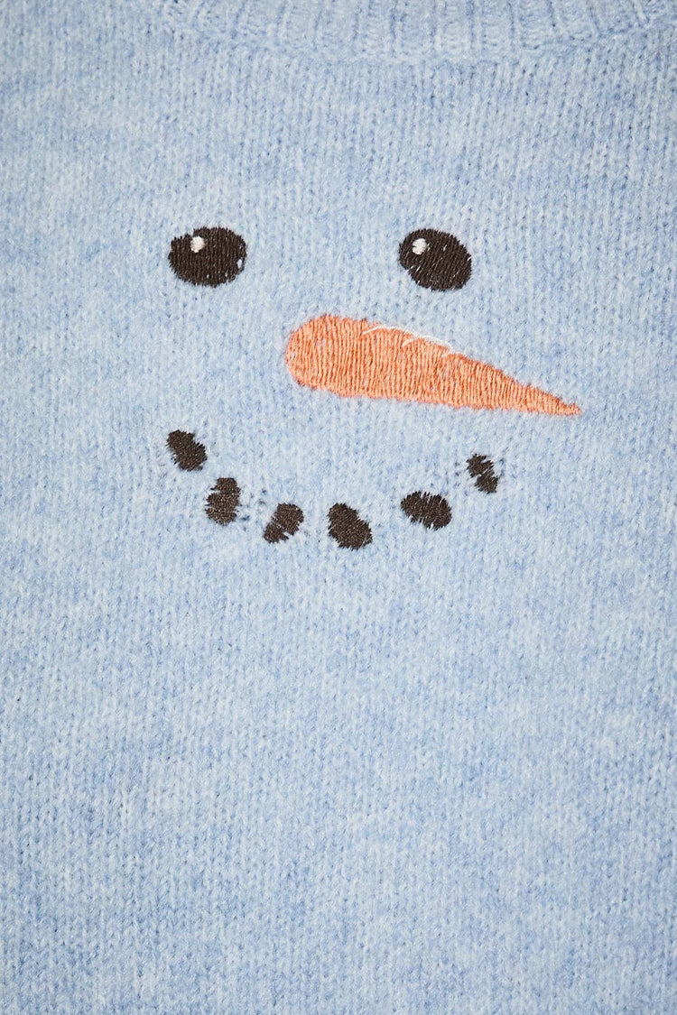 EMBROIDERY DETAIL SWEATER TOP