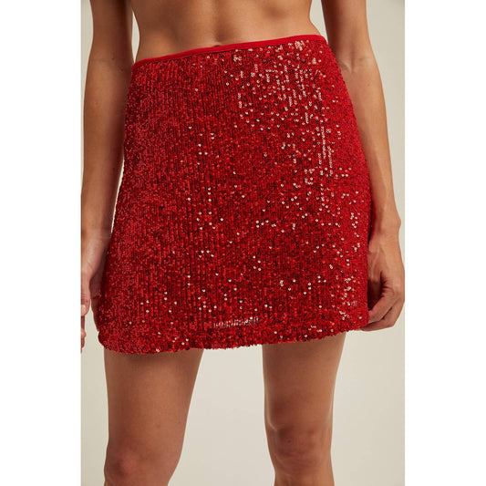SEQUIN MINI SKIRT