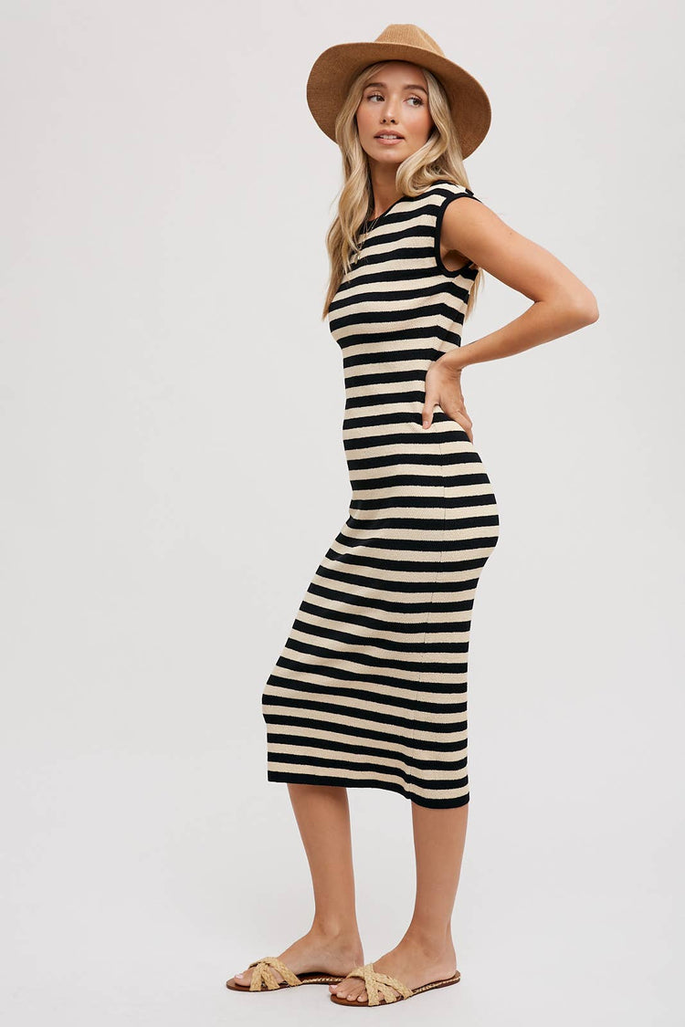 Striped Tank Midi Dress