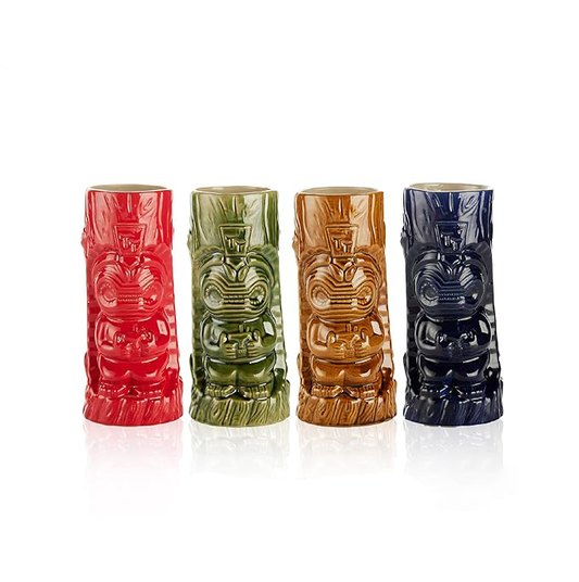 Ceramic Hawaiian Tiki Glasses