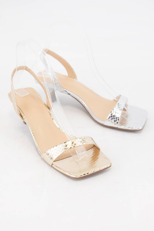 ABLE SIMPLE STRAP SQUARE-TOE KITTEN HEELS
