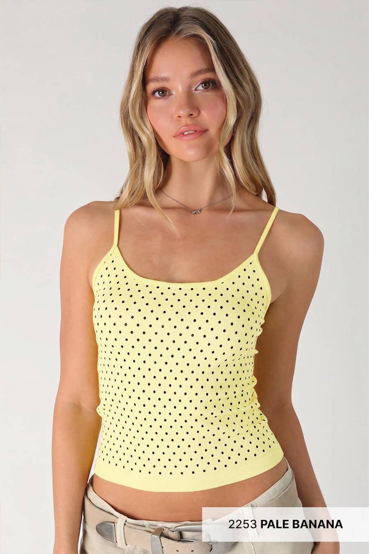 Black Polka Strap Cami