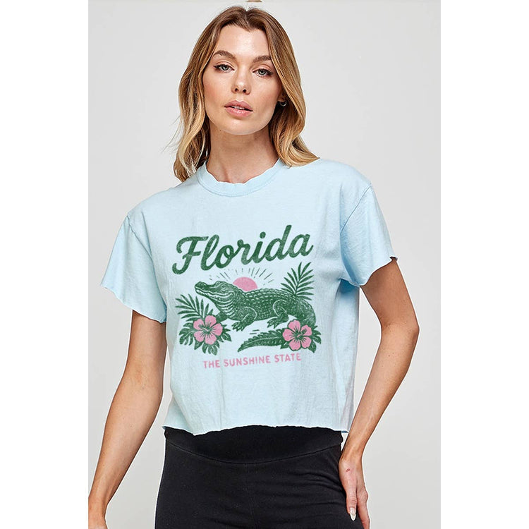 FLORIDA VINTAGE GRAPHIC CROP TOP