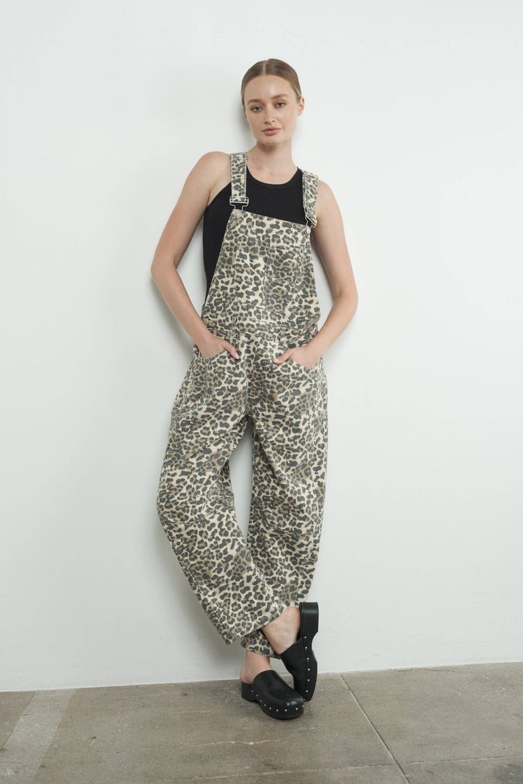 SLOUCHY RELAX FIT DENIM OVERALL