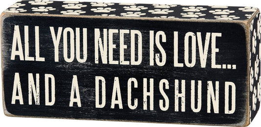 Dachshund Box Sign
