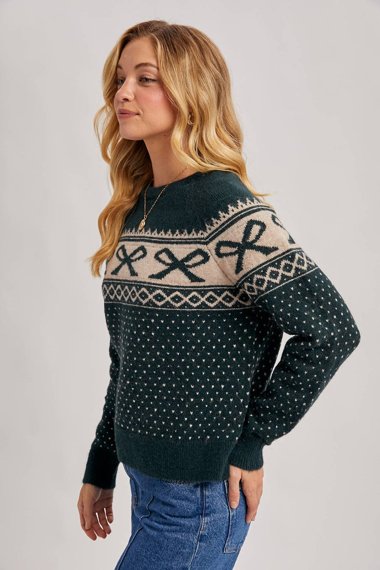 FESTIVE HOLIDAY KNIT SWEATER