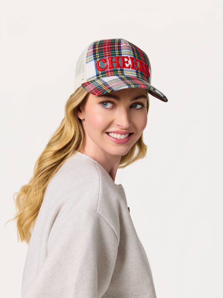 "CHEERS" TRUCKER HAT, RED