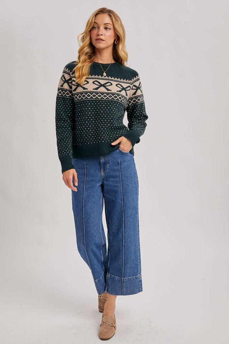 FESTIVE HOLIDAY KNIT SWEATER
