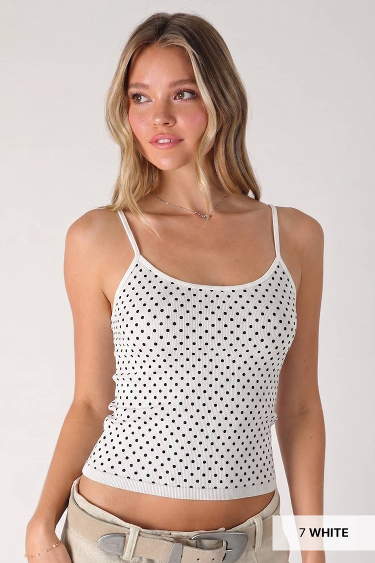 Black Polka Strap Cami