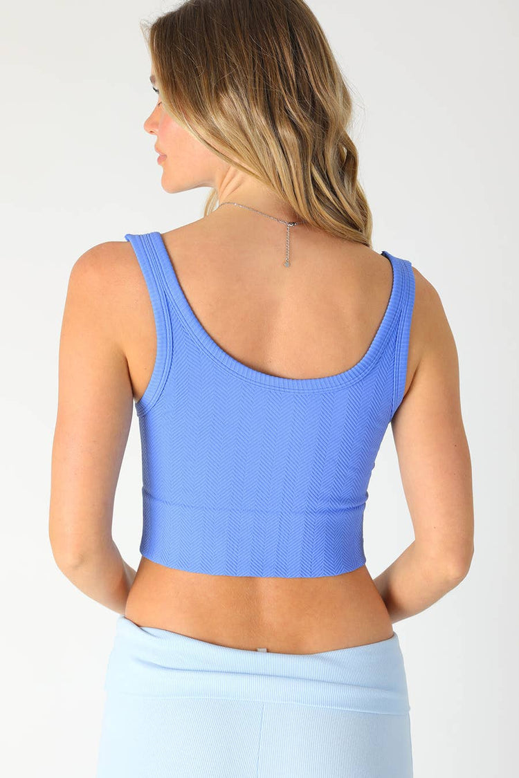 Herringbone Crop Top