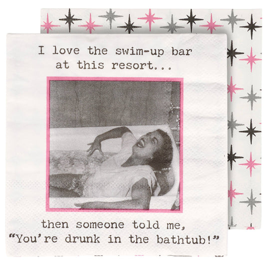 I Love The SwimUp Bar Beverage Napkin