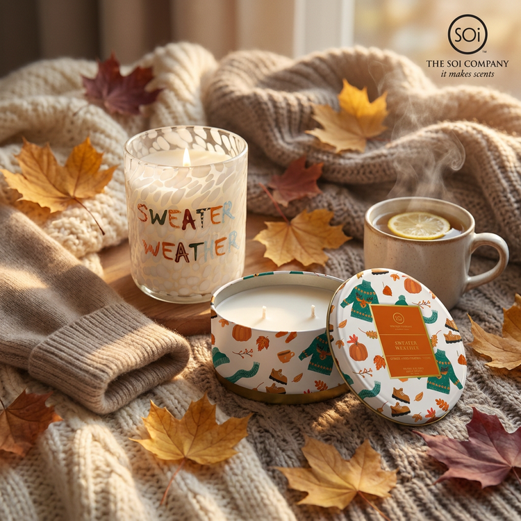 Sweater Weather  12oz  Icon Candle