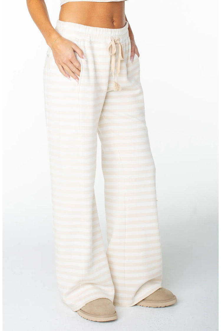 Fringing Reefs Pant - Parchment Freebird Stripe