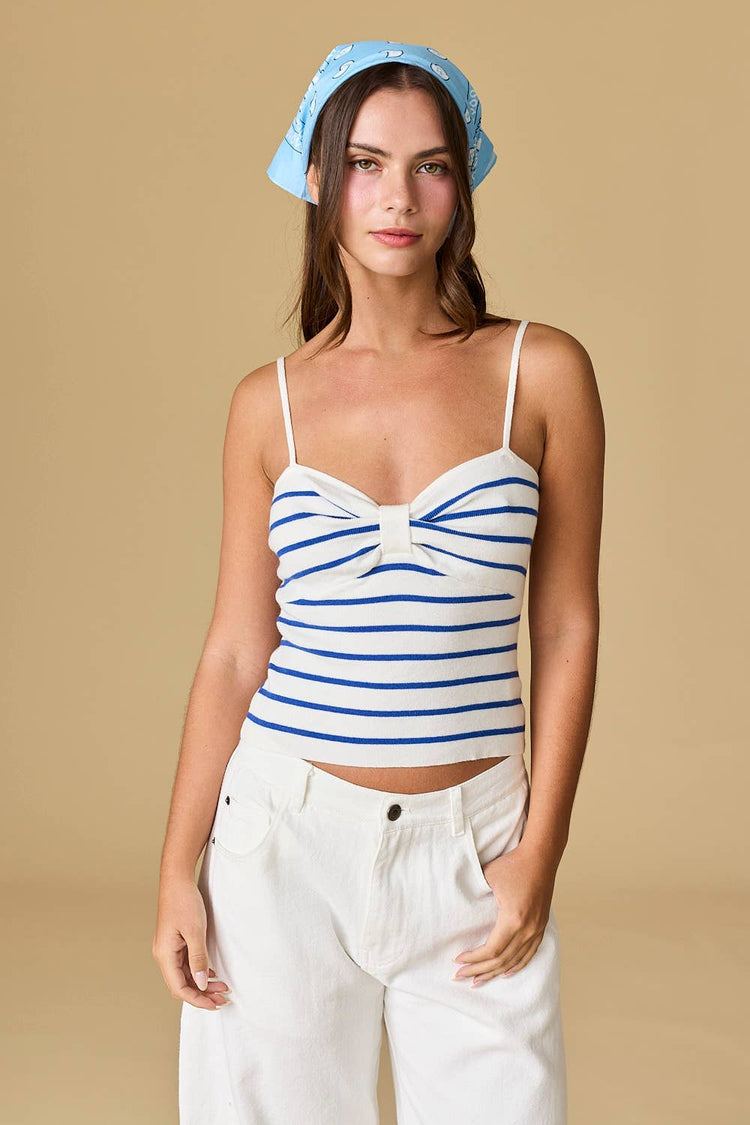 Ara Sleeveless Bow Detailed Front Top