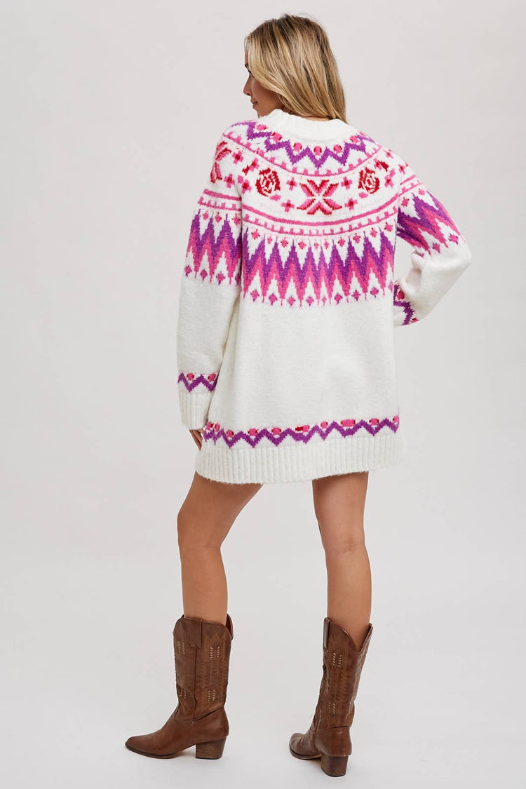 FAIR ISLE SWEATER DRESS