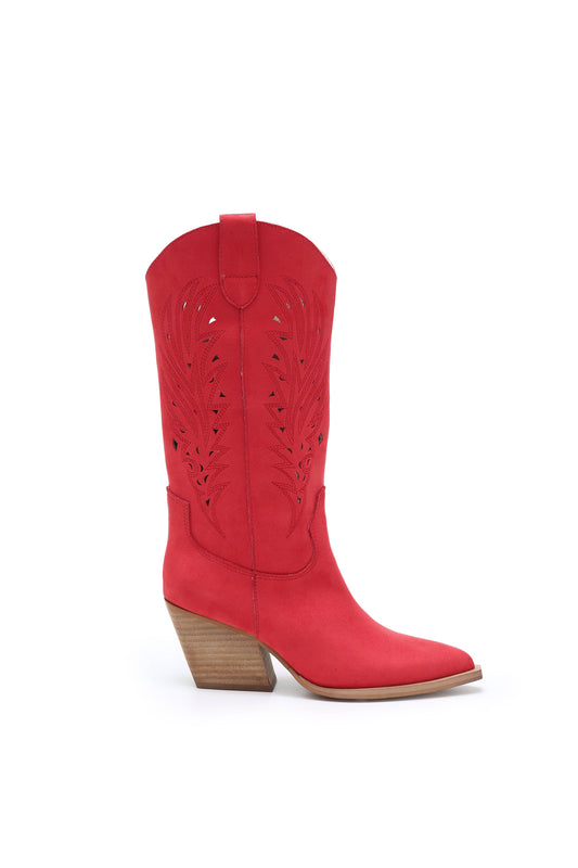 Olivia Red Western Boot