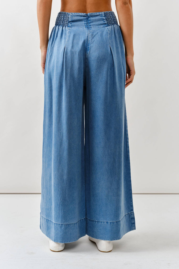 SMOCKING WAIST SUPER SOFT WIDE PANTS