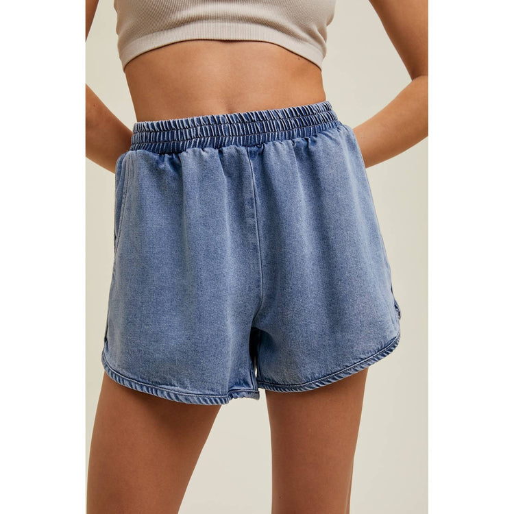 Washed Tencel Shorts