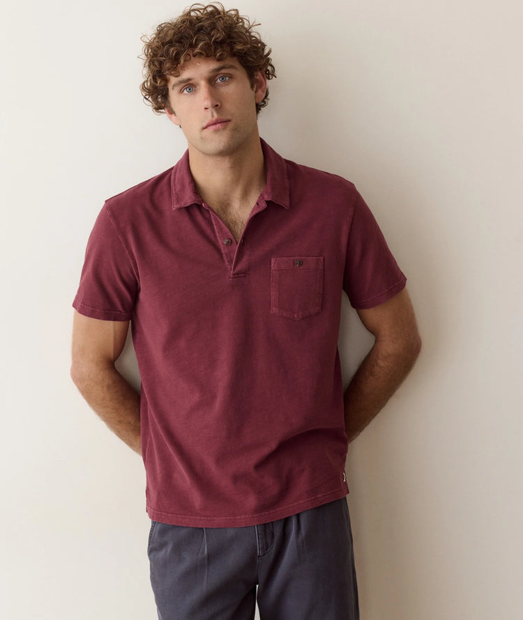 Luxe Slub Pocket Polo