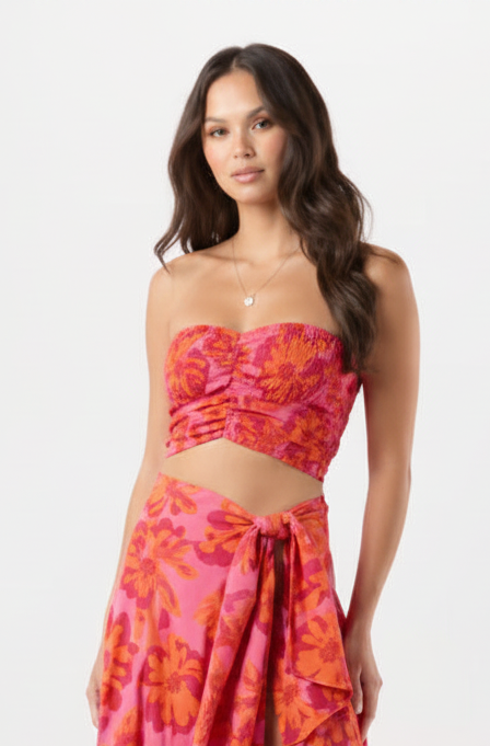 Hollie Crop Top Sleeveless - Seychelles Pink