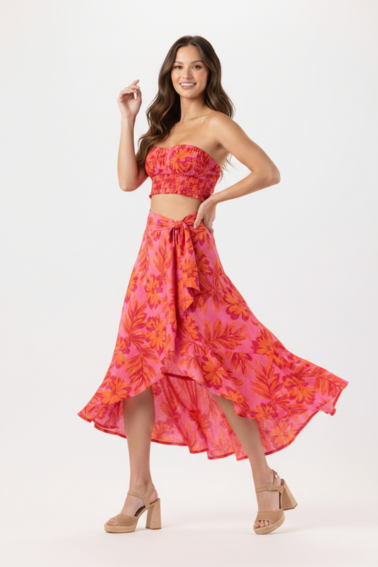 Hollie Crop Top Sleeveless - Seychelles Pink