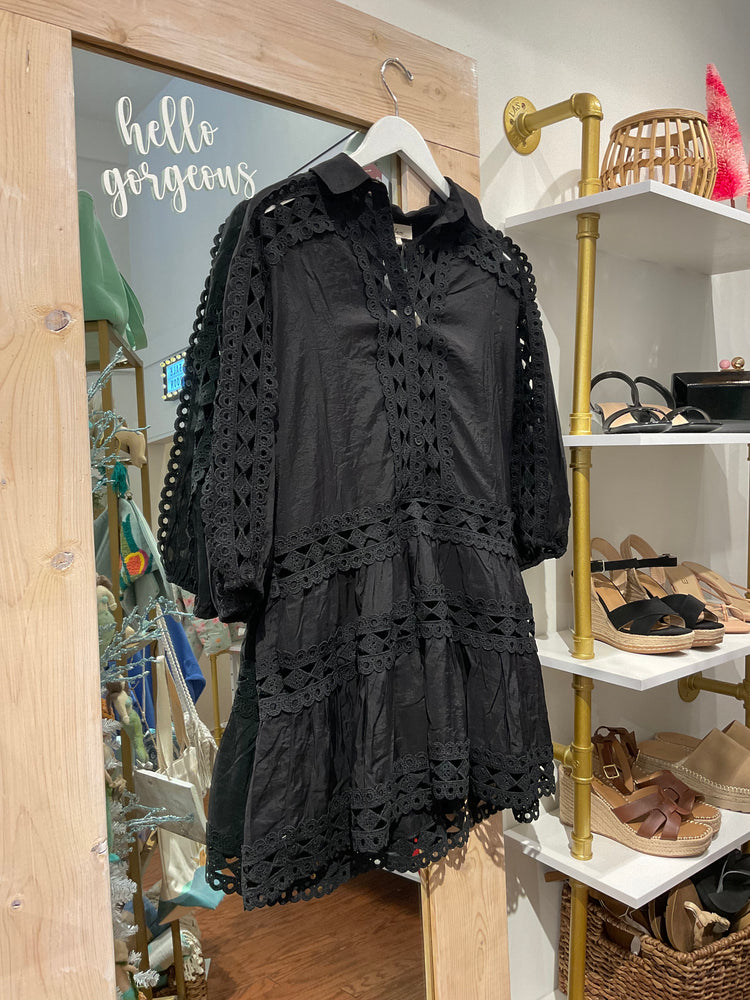 Dress 3/4 Sleeve Collared