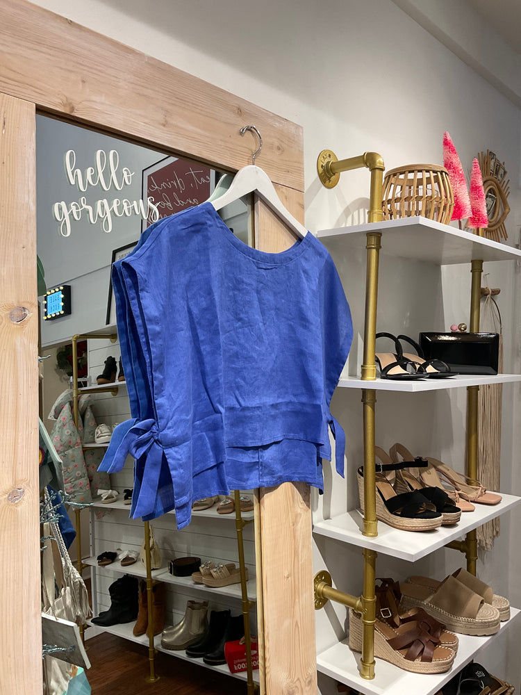 Top SS Crop Tie Sides