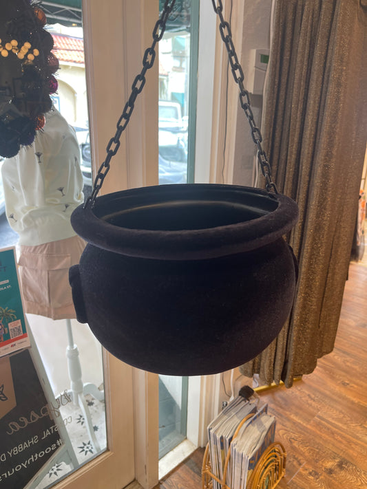 Black Flocked Cauldrons
