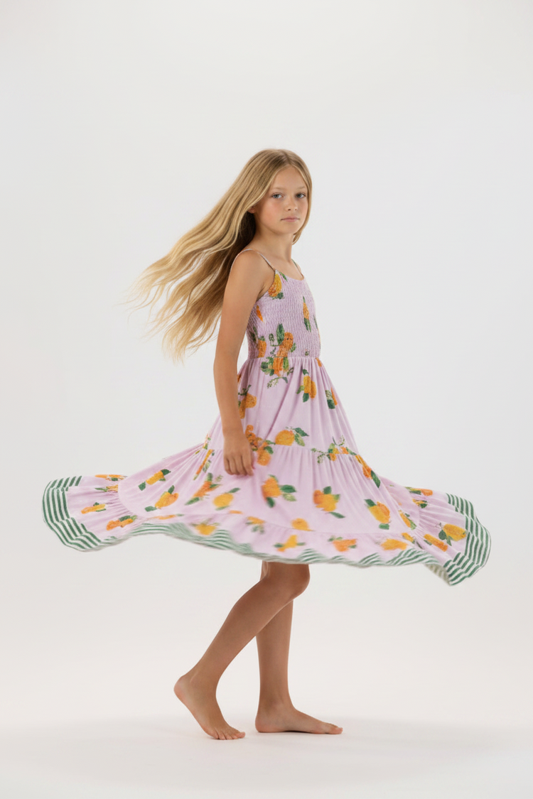 Kids Avisa Dress - Limoncello Blush