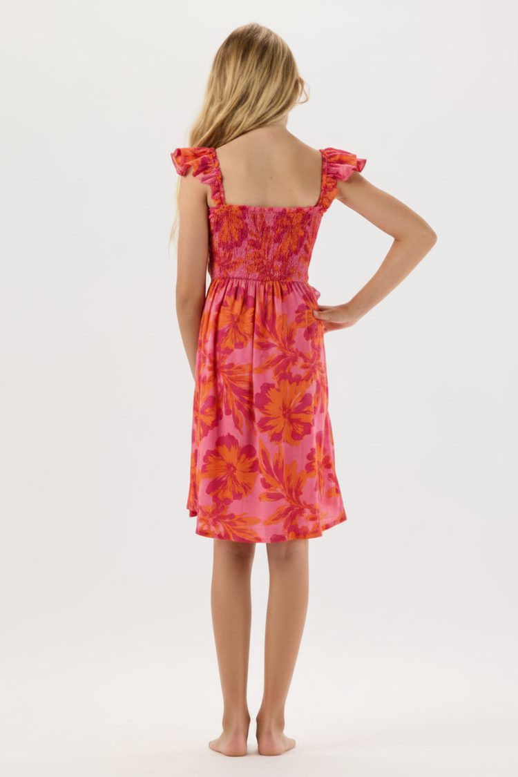 Kids Hollie Dress - Seychelles Pink